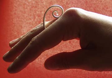 spiral ring by Kokot Schmuckdesign :  modern silver spirals jewellery